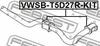 VWSB-T5D27R-KIT FEBEST Опора, стабилизатор (фото 2)