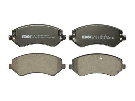 FDB1576 FERODO Комплект тормозных колодок, дисковый тормоз