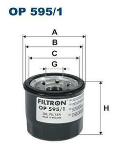 OP595/1 FILTRON Фiльтр масляний