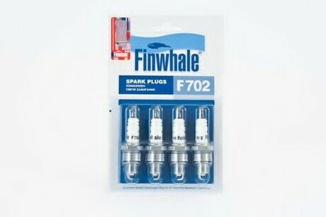 F702 Finwhale Свічка запалювання УАЗ з дв ЗМЗ 21,24,402 та УМЗ 451,4215.10 (компл.4 шт) (вир-во FINWHALE)
