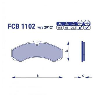 FCB 1102 FRICO Колодка торм. Iveco Daily (Н-20,3 мм) передн. (пр-во )