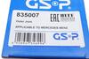 835007 GSP Шарнирный комплект, приводной вал (фото 4)