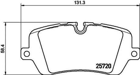 8DB355020-361 HELLA Гальмівні колодки зад.Range Rover IV,Sport 12-