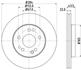 8DD355100-941 HELLA Тормозной диск перед. E220-300 W124 93-95 (284x22) PAGID (фото 1)
