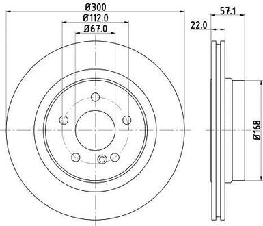 8DD 355 118-941 HELLA Гальмівний диск