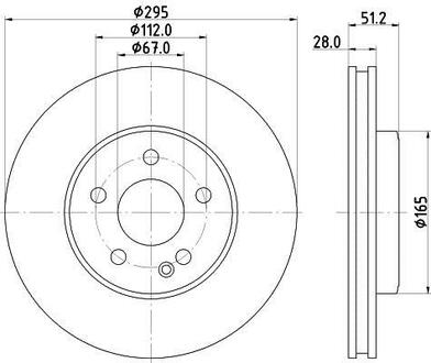 8DD 355 119-591 HELLA Гальмівний диск