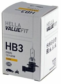 8GH242632181 HELLA Лампа розжарювання, VALUEFIT, HB3 12V 60 (65W) P 20d