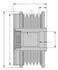 9XU 358 038-031 HELLA Механізм вільного ходу генератора DB Sprinter,Vario,W202/210 96- (фото 2)