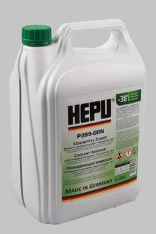 P999-GRN-005 HEPU Антифриз HEPU G11 GREEN концентрат (Каністра 5л)