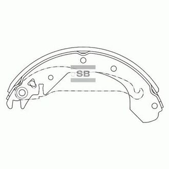 SA010 Hi-Q (SANGSIN) Комплект тормозных колодок