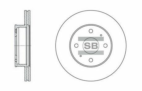 SD1004 Hi-Q (SANGSIN) тормозной диск