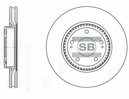 SD1005 Hi-Q (SANGSIN) тормозной диск