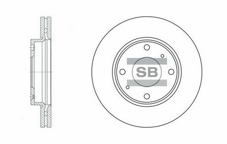 SD1016 Hi-Q (SANGSIN) тормозной диск