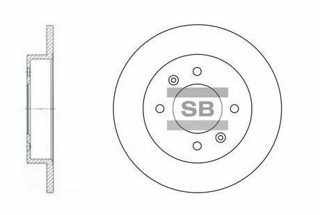 SD1017 Hi-Q (SANGSIN) тормозной диск