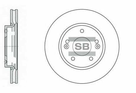 SD1019 Hi-Q (SANGSIN) тормозной диск