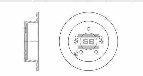 SD1024 Hi-Q (SANGSIN) тормозной диск