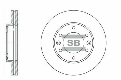 SD1031 Hi-Q (SANGSIN) тормозной диск