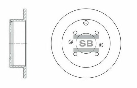 SD1047 Hi-Q (SANGSIN) тормозной диск