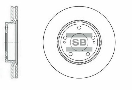 SD1048 Hi-Q (SANGSIN) тормозной диск