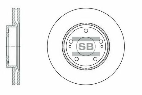 SD1051 Hi-Q (SANGSIN) тормозной диск