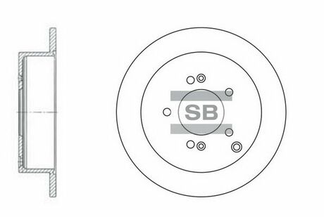 SD1052 Hi-Q (SANGSIN) тормозной диск