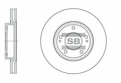 SD1056 Hi-Q (SANGSIN) тормозной диск