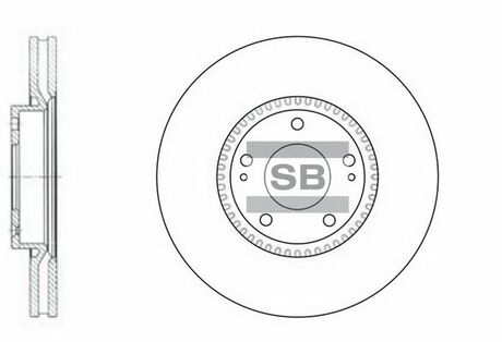 SD1069 Hi-Q (SANGSIN) тормозной диск
