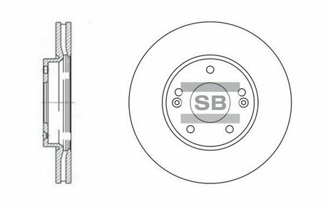 SD2002 Hi-Q (SANGSIN) тормозной диск