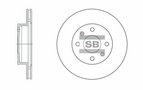 SD2010 Hi-Q (SANGSIN) тормозной диск
