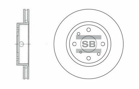 SD2015 Hi-Q (SANGSIN) тормозной диск
