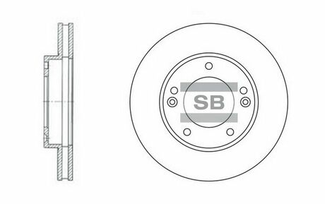 SD2026 Hi-Q (SANGSIN) тормозной диск