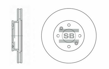 SD2028 Hi-Q (SANGSIN) тормозной диск