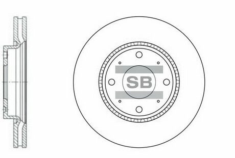 SD2029 Hi-Q (SANGSIN) тормозной диск