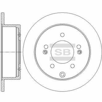 SD2042 Hi-Q (SANGSIN) Диск гальмівний KIA CERATO II SALOON (TD) 1.6 (вир-во SANGSIN)