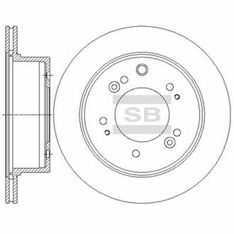 SD2056 Hi-Q (SANGSIN) Диск гальмівний KIA SORENTO 06- (вир-во SANGSIN)