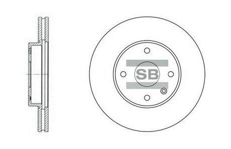 SD3007 Hi-Q (SANGSIN) тормозной диск