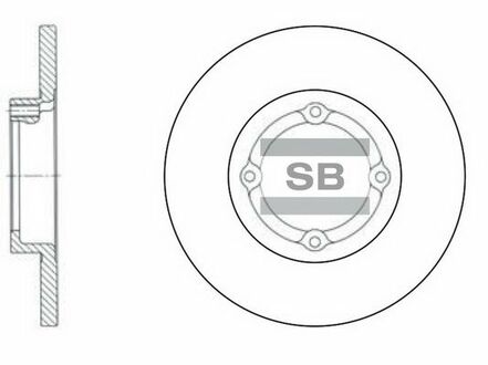 SD3010 Hi-Q (SANGSIN) тормозной диск