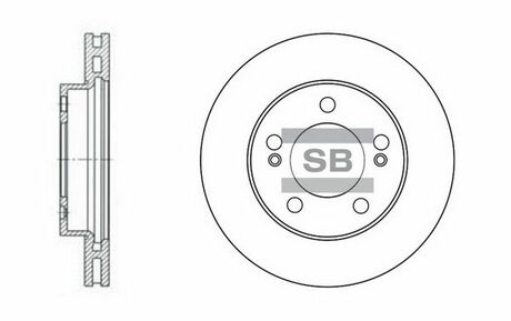 SD3024 Hi-Q (SANGSIN) тормозной диск