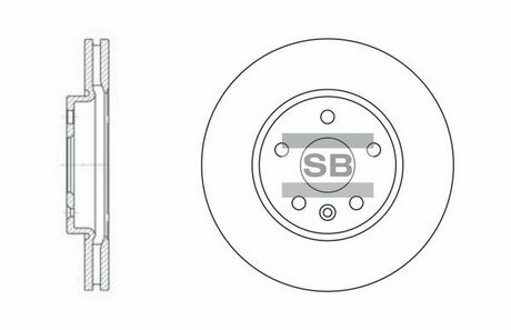 SD3031 Hi-Q (SANGSIN) Тормозной диск передний