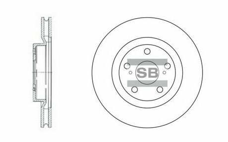 SD4021 Hi-Q (SANGSIN) тормозной диск