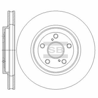 SD4033 Hi-Q (SANGSIN) тормозной диск
