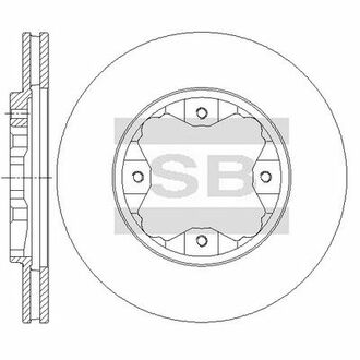 SD4108 Hi-Q (SANGSIN) тормозной диск