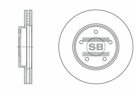 SD4202 Hi-Q (SANGSIN) тормозной диск
