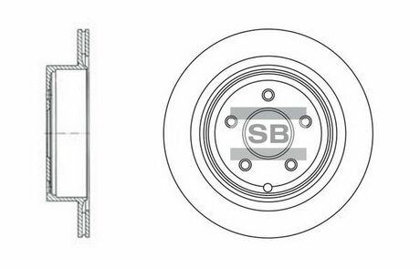 SD4209 Hi-Q (SANGSIN) тормозной диск