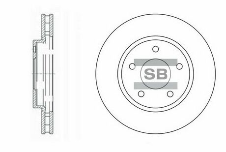 SD4315 Hi-Q (SANGSIN) тормозной диск