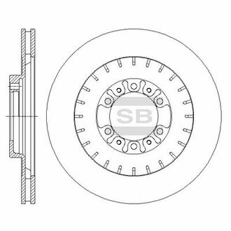 SD4322 Hi-Q (SANGSIN) тормозной диск