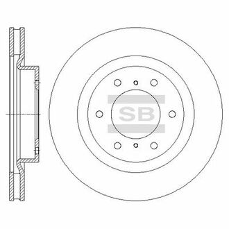 SD4324 Hi-Q (SANGSIN) тормозной диск