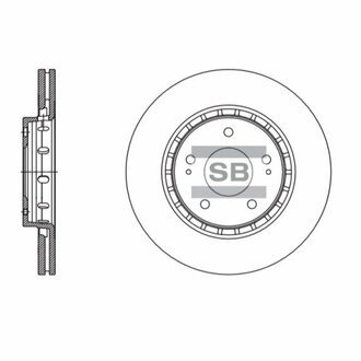 SD4329 Hi-Q (SANGSIN) тормозной диск