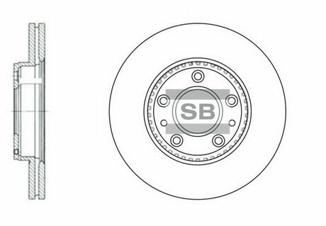 SD4406 Hi-Q (SANGSIN) тормозной диск