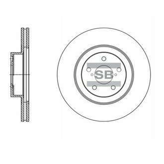SD4703 Hi-Q (SANGSIN) тормозной диск